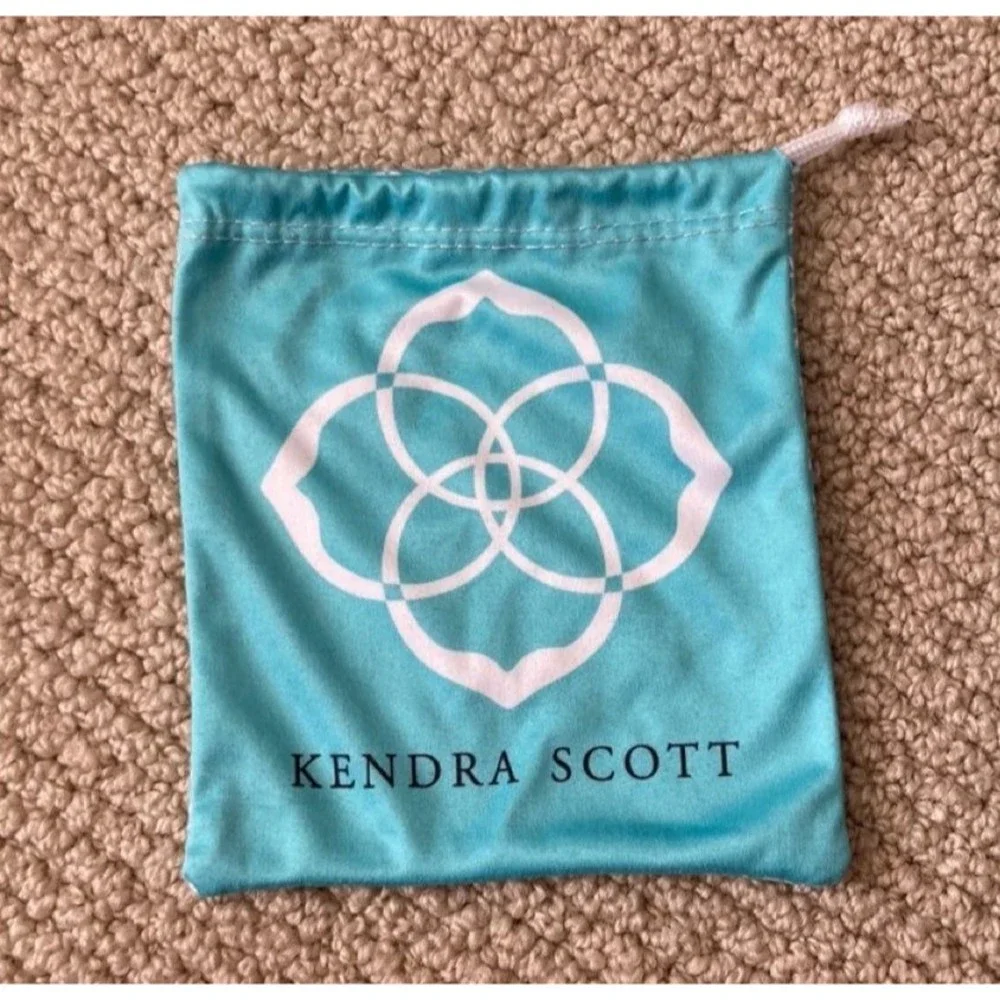 Kendra Scott Dust Bags Jewelry Bag Small Storage Like New Turquoise Blue